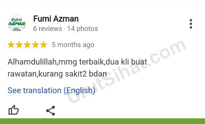 Urut Badan Rawang