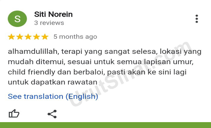 Urut Badan Rawang